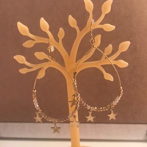 Star drop earrings
